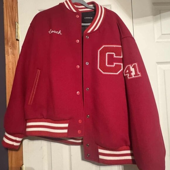 Coach Wool Varsity Jacket - Picture 1 of 1